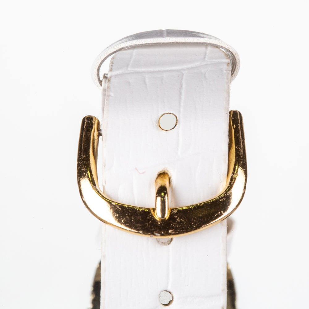 Conjunto de Aleación Bañado en Oro con Cristal Emporia® Blanco 9 