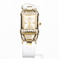 Conjunto de Aleación Bañado en Oro con Cristal Emporia® Blanco