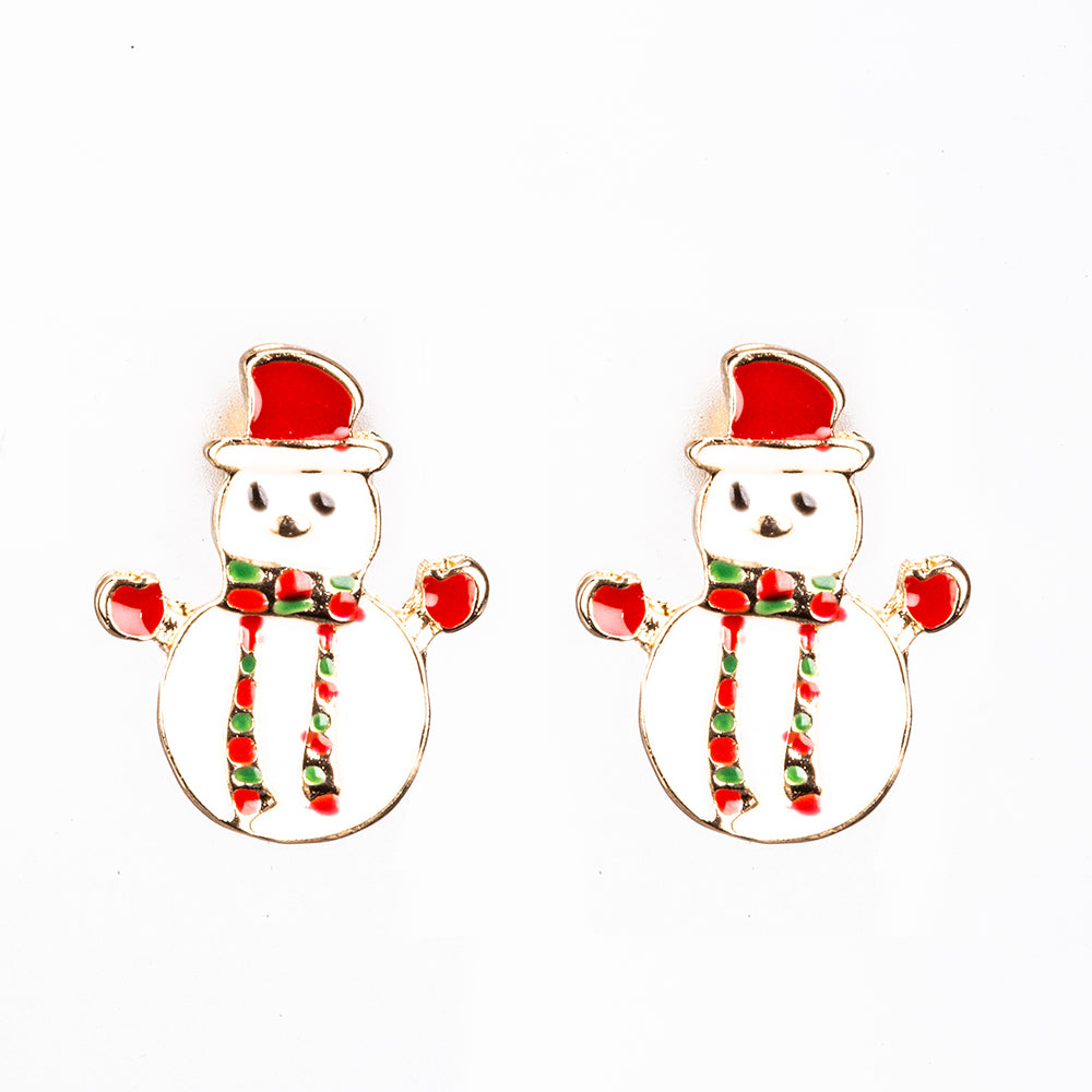 Conjunto de Aleación Bañado en Oro con Cristal Emporia® Rojo y Cristal Emporia® Blanco ( Pendientes ) 4 