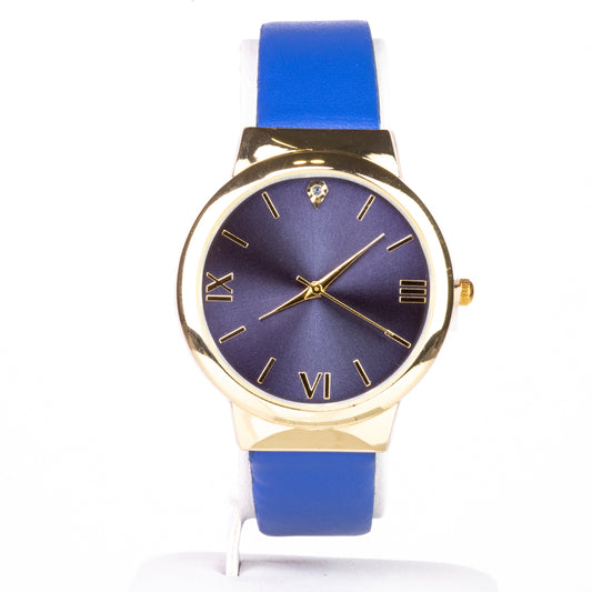 de Aleación Bañado en Oro con Zafiro