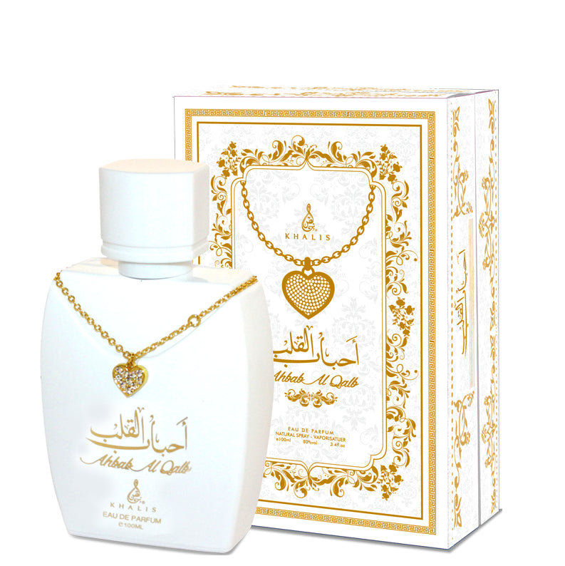 100 ml Eau de Perfume Ahbab Al Qualb, Fragancia Afrutada, Dulce para Hombres y Mujeres