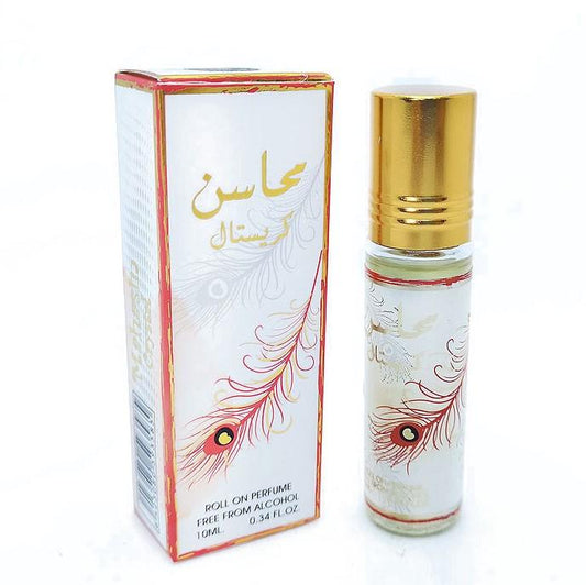 10 ml de Aceite de Perfume Mahasin Crystal Fragancia Dulce Floral para Mujeres