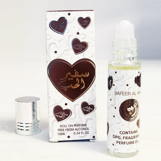 10 ml de Aceite de Perfume Safeer Al Hub Fragancia de Vainilla y Jazmín para Mujeres