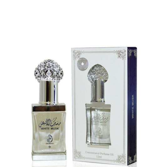 12 ml de Aceite de Perfume White Musk Fragancia Floral Dulce Oriental para Hombres y Mujeres