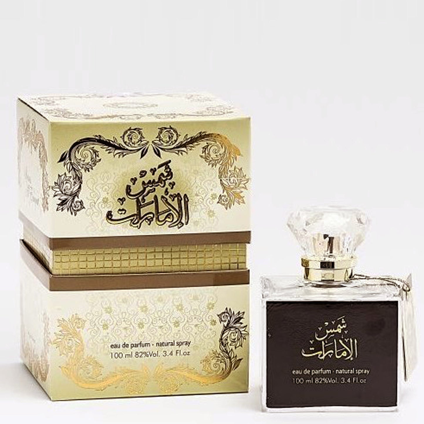 100 ml Eau de Parfum Shams Al Emarat Fragancia  almizcle afrutado, sándalo para mujer