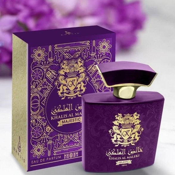 100 ml Eau de Perfume Khalis Maleki Majestuosa,  Almizcle florido, Fragancia para mujer