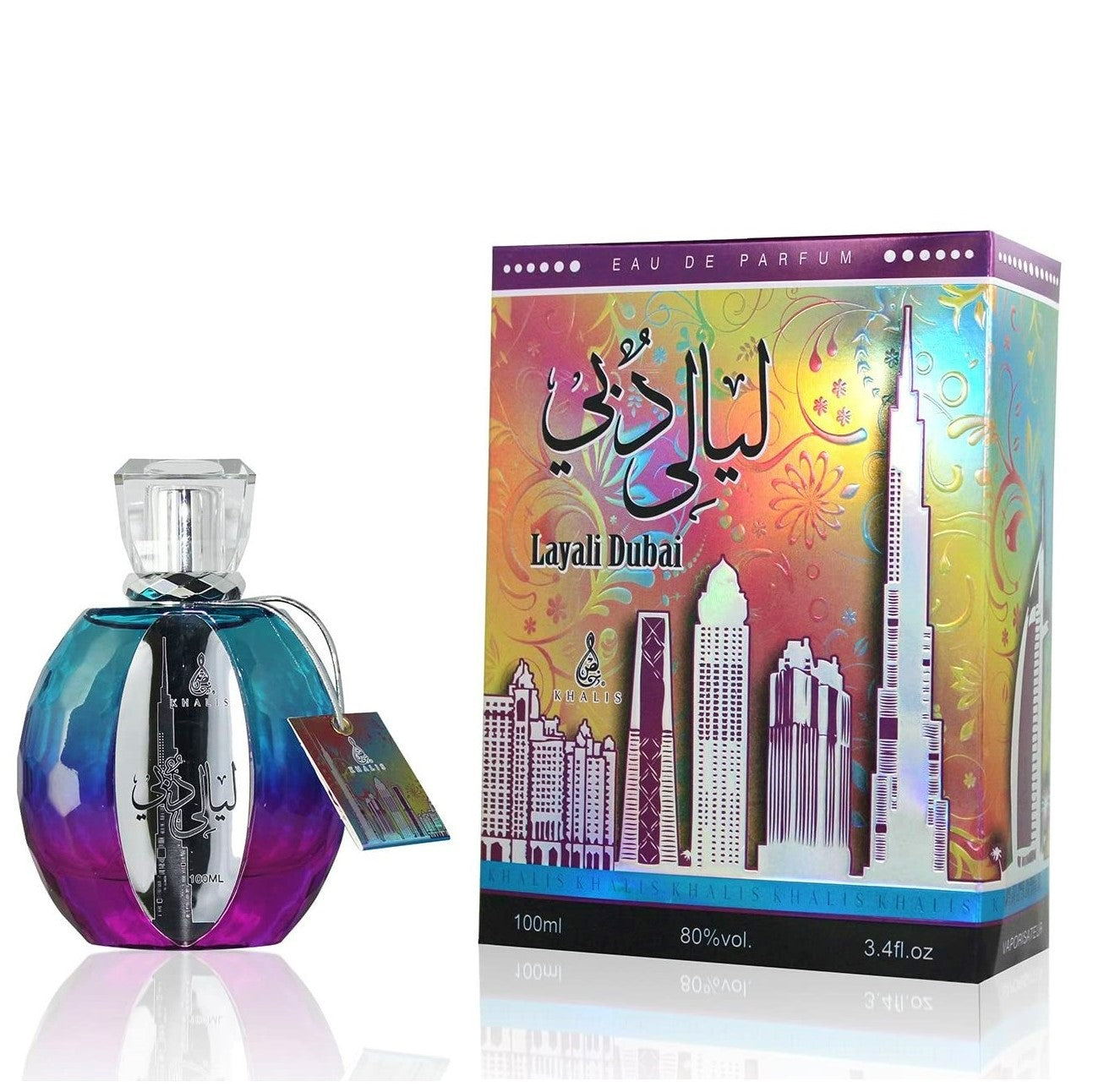 100 ml Eau de Perfume Layali Dubai Oriental Ambery Vanilla Fragancia para mujer