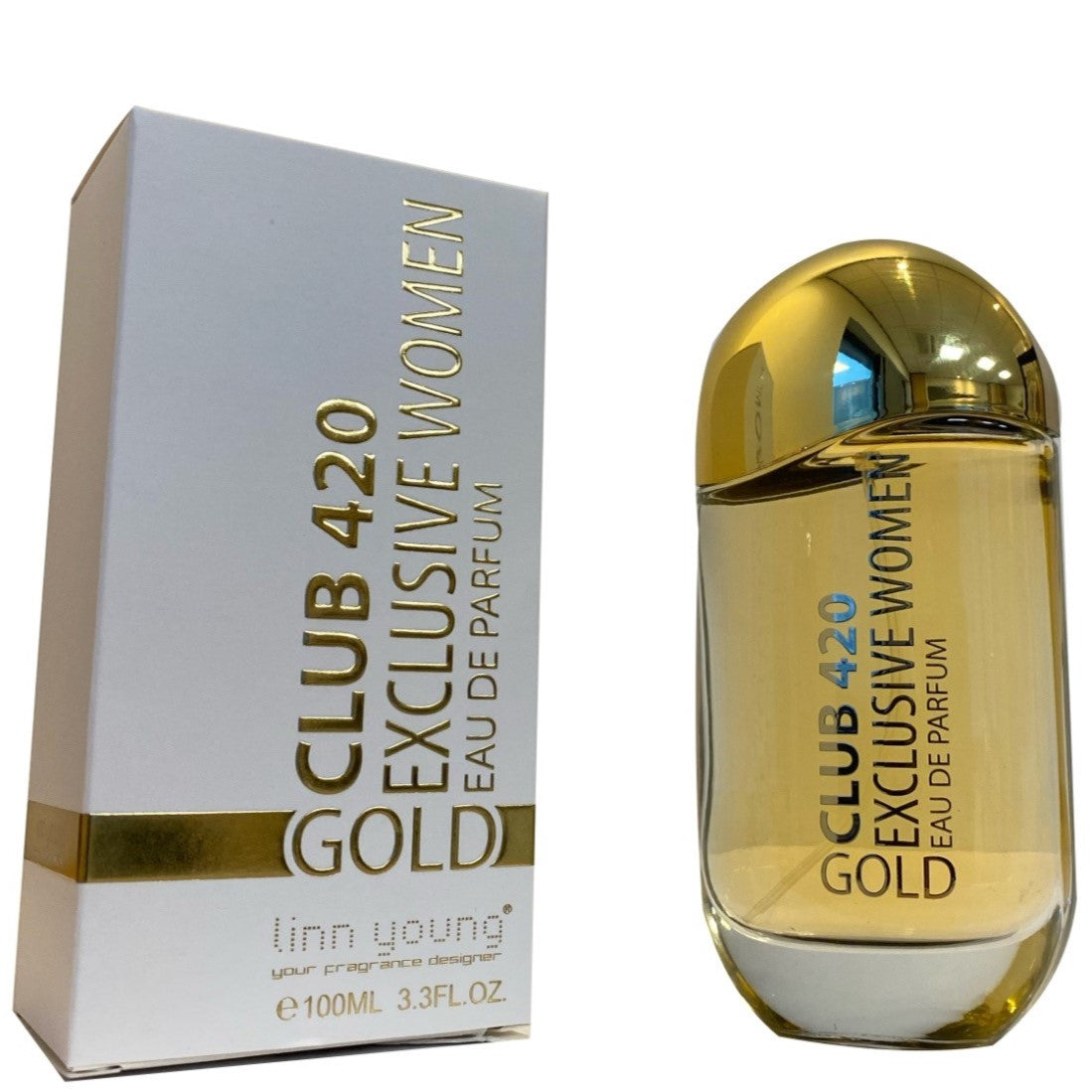 100 ml Eau de Perfume CLUB 420 GOLD Fragancia Oriental Vainilla para Mujer, con contenido de aceite de fragancia 10%