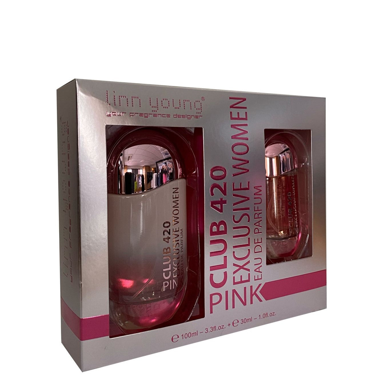 100 ml + 30 ml Eau de Perfume "CLUB 420 PINK" Fragancia Floral para Mujer