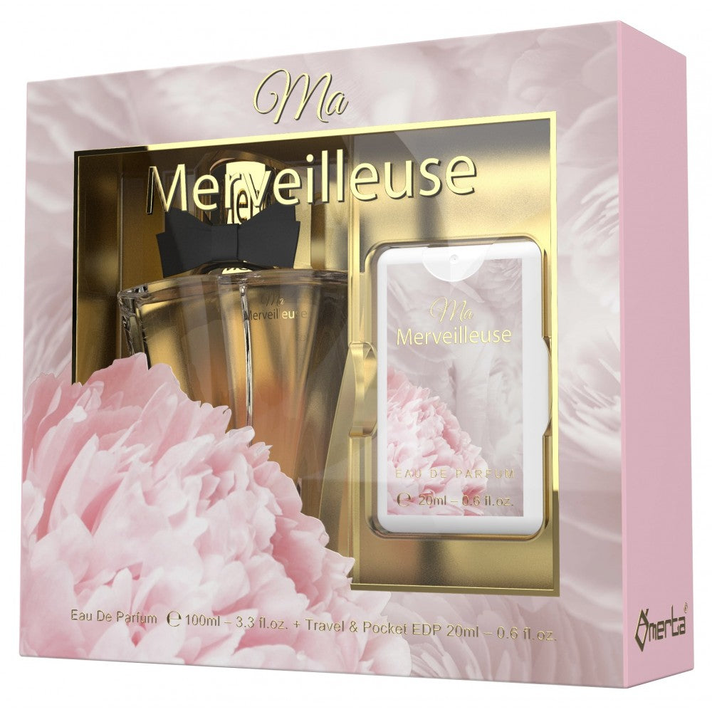 100 ml + 20 ml Eau de Perfume "MA MERVEILLEUSE" Oriental - Fragancia Floral para Mujer