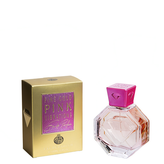 100 ml Eau de Parfum "Fine Gold Pink Vibration" Fruity - Fragancia Cítrica para Mujer