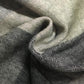 Bufanda 100% lana, 30 cm x 165 cm, gris oscuro