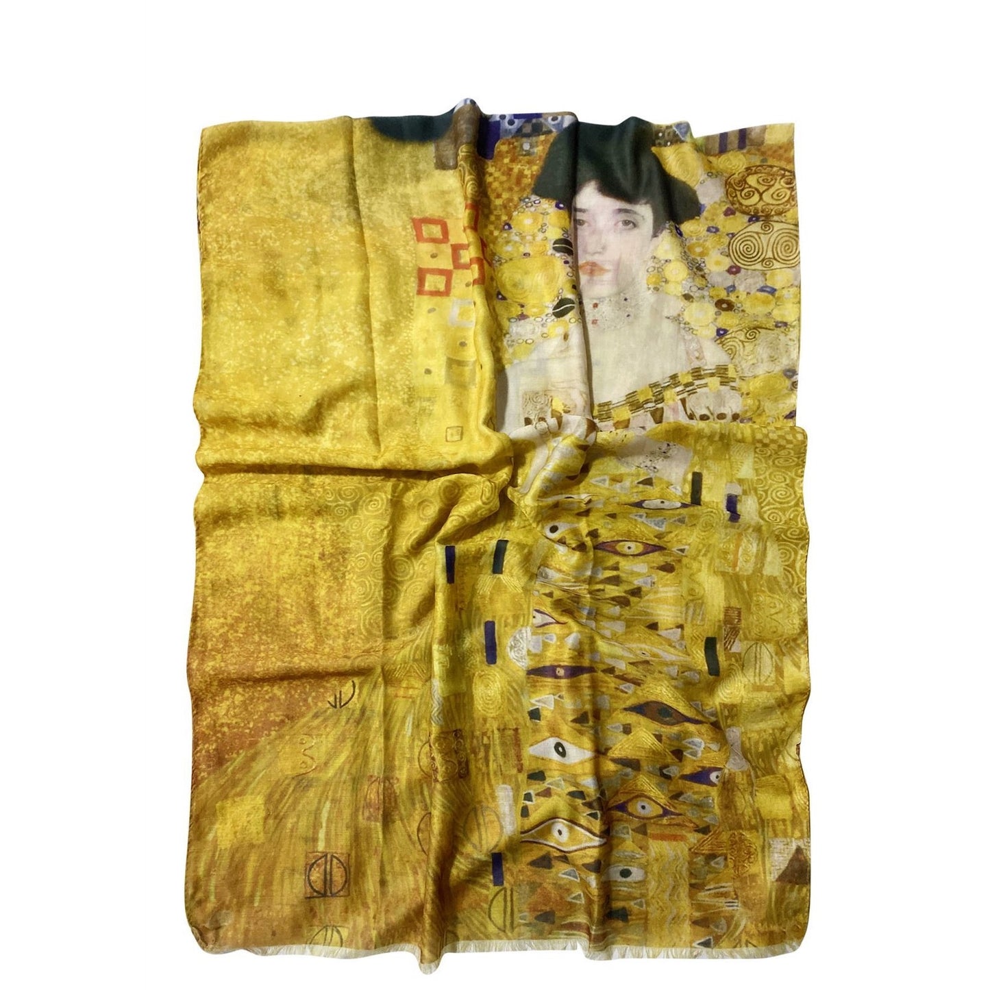 Bufanda de algodón, 70 cm x 180 cm, Klimt - Portrait of Adele