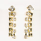 Conjunto de Aleación Bañado en Oro con Cristal Emporia® Blanco ( Collar +Pendientes )