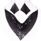 Conjunto de Aleación Bañado en Oro con Cristal Emporia® Negro ( Collar +Pendientes )