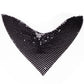 Conjunto de Aleación Bañado en Oro con Cristal Emporia® Negro ( Collar +Pendientes )