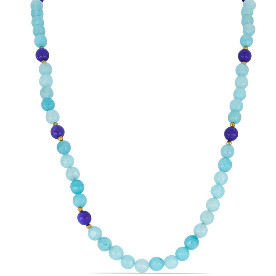 Collar Pepita con Cuarzo de color mezclado y Hematita 1 