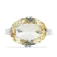 Anillo de Plata con Citrino de los Montes Urales