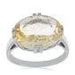 Anillo de Plata con Citrino de los Montes Urales