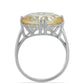Anillo de Plata con Citrino de los Montes Urales