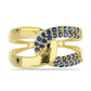 Anillo de Oro 9K con Zafiro de Tailandia