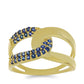 Anillo de Oro 9K con Zafiro de Tailandia