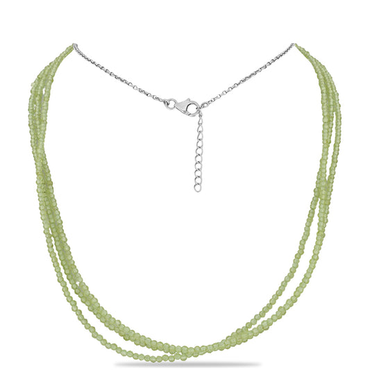 Collar de Plata con Peridoto de Changbai