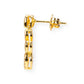 Collar Chapado en Oro con Cristal Emporia Blanco + 1 par de Pendientes de REGALO