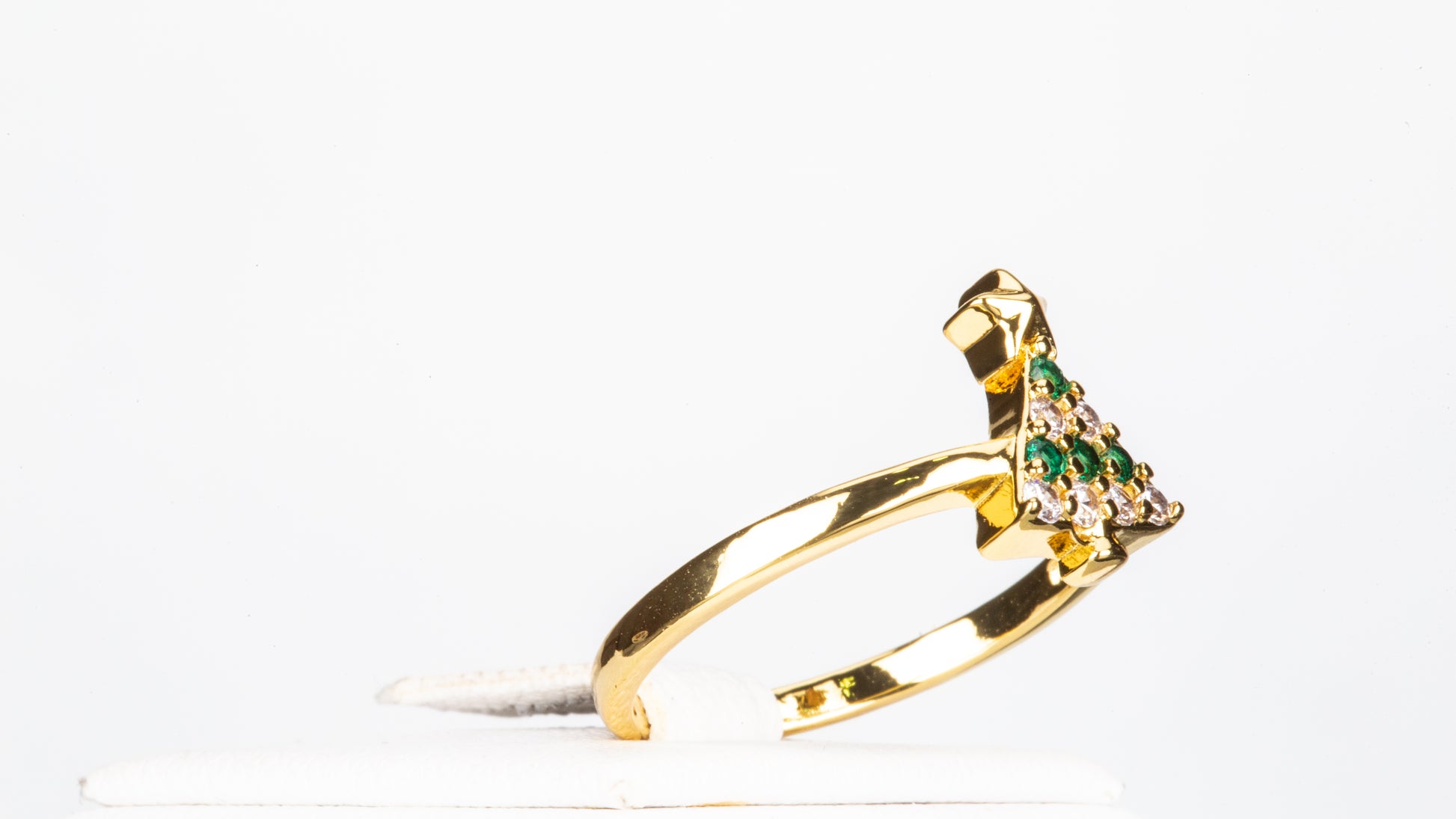 Conjunto de Aleación Bañado en Oro con Cristal Emporia® Rojo ( Anillo ) 6 
