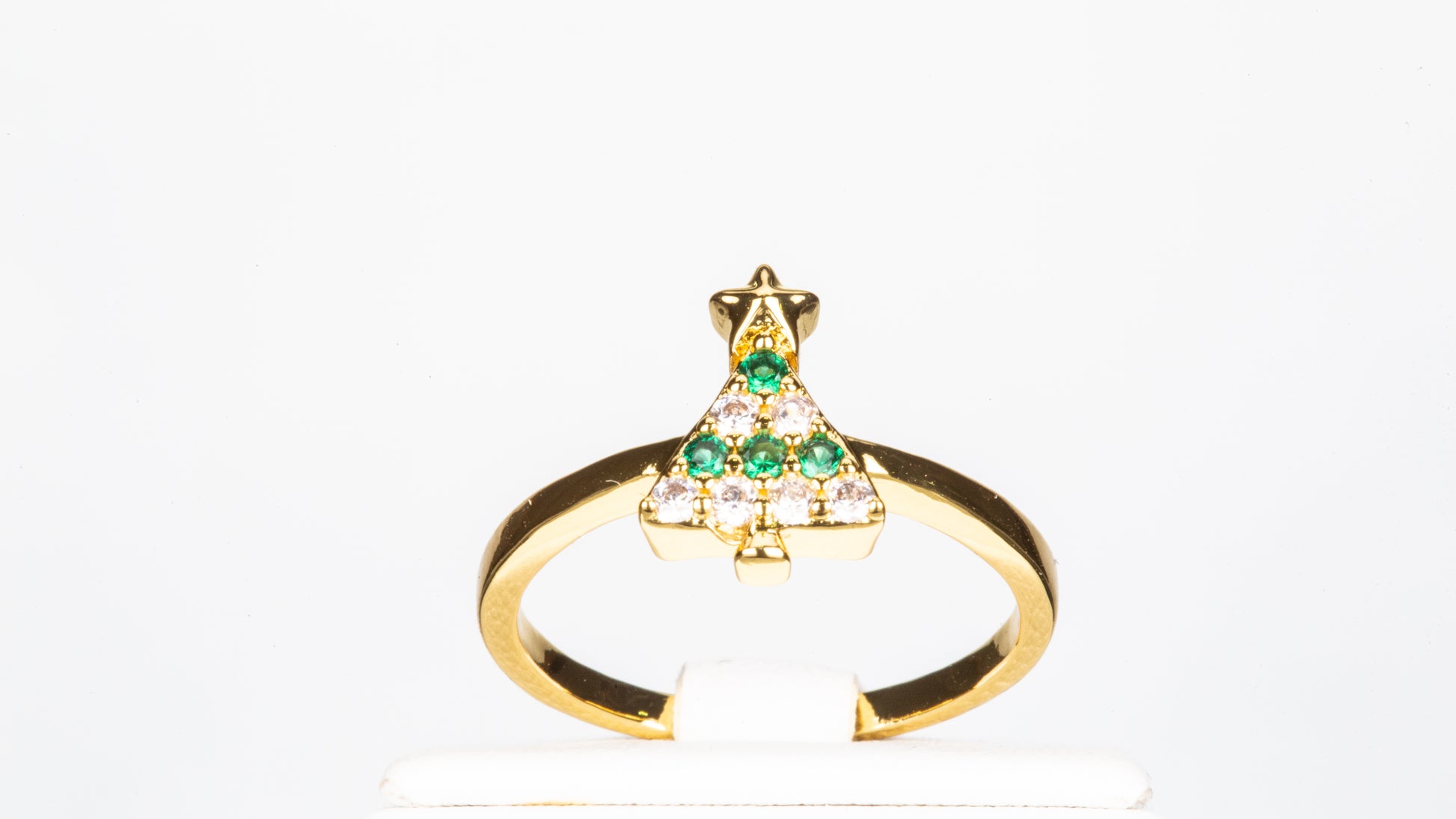 Conjunto de Aleación Bañado en Oro con Cristal Emporia® Rojo ( Anillo ) 5 