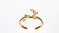 Conjunto de Aleación Bañado en Oro con Cristal Emporia® Rojo ( Anillo )