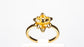 Conjunto de Aleación Bañado en Oro con Cristal Emporia® Rojo ( Anillo )