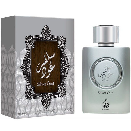 100 ml Eau De Parfum  Fragancia Oud Vainilla Picante Oriental Plateada para mujeres y hombres