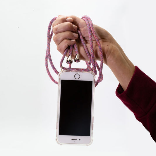 La funda para móvil HMH es transparente con múltiples collares para los móviles Samsung