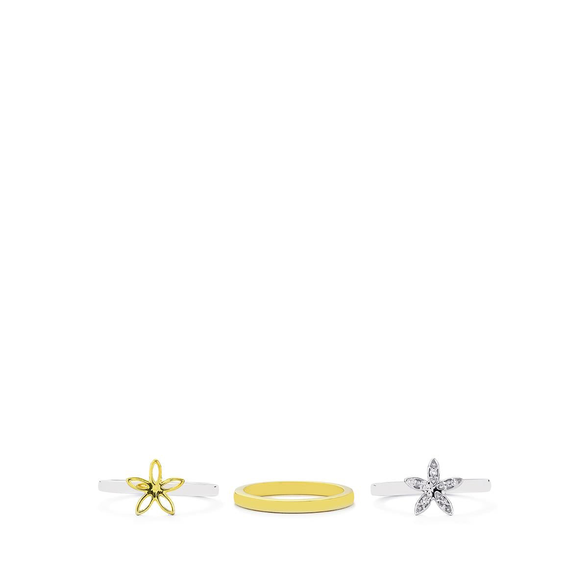 Conjunto de Plata con Topacio Blanco ( Anillo ) 2 