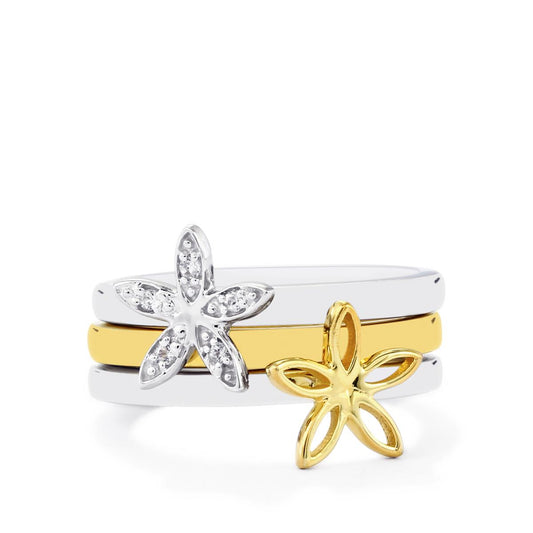 Conjunto de Plata con Topacio Blanco ( Anillo )